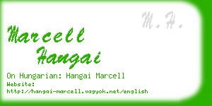 marcell hangai business card